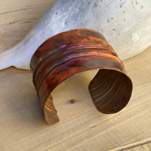 Form Folded Copper Bracelet