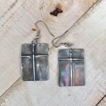 Load image into Gallery viewer, Silver Cross Earrings/Christian Gift/Cross/Religious Gift/Cross Earrings/ Unique Earrings