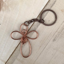 Load image into Gallery viewer, Copper Cross Keychain