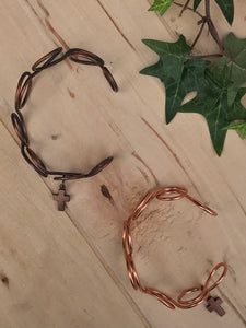 Religious Graduation Gift,Adjustable Copper Cross Bracelet