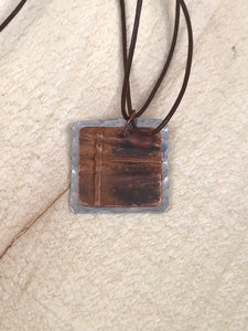 Cross Copper Pendant Necklace/Christian Copper Cross  Pendant/Unique Cross  Necklace/ Copper Necklace/ Christian Gift