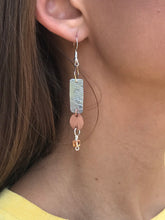 Load image into Gallery viewer, Lightweight Earrings with Silver and Copper Fun Geo Shapes