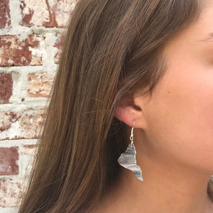 Lightweight Triangle Silver Earrings