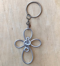 Load image into Gallery viewer, Silver Cross Keychain