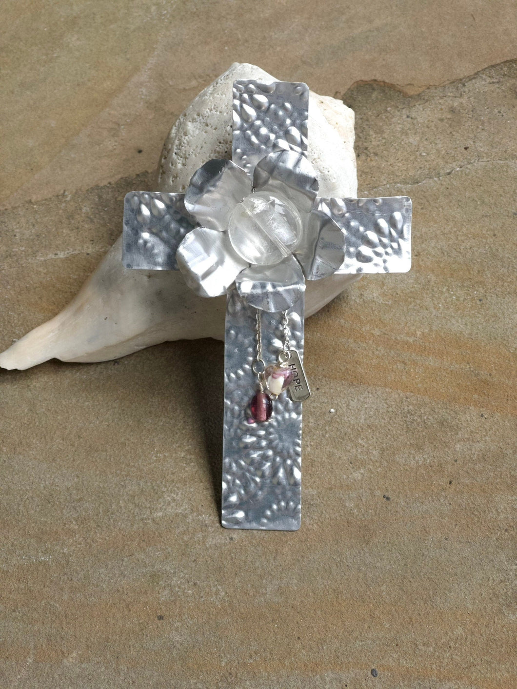Silver Cross/Religious Gift/Cross/Unique Cross/Decorative Cross/Embossed Cross/Christian Gift/Hanging Cross/Desktop Cross/Youth Pastor Gift