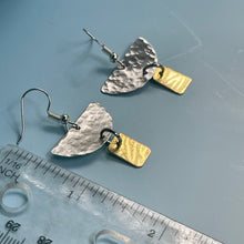 Load image into Gallery viewer, Fun Lightweight Gold and Silver Geometric Shaped Earrings