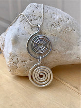 Load image into Gallery viewer, Silver Swirl Necklace /Necklace/Silver Necklace/WireNecklace/Teacher Gift / Friendship Gift