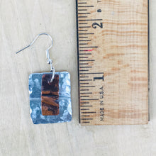 Load image into Gallery viewer, Lightweight Aluminum and Copper Cross Earrings